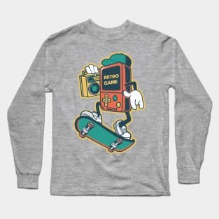 RETRO GAME CARTOON Long Sleeve T-Shirt